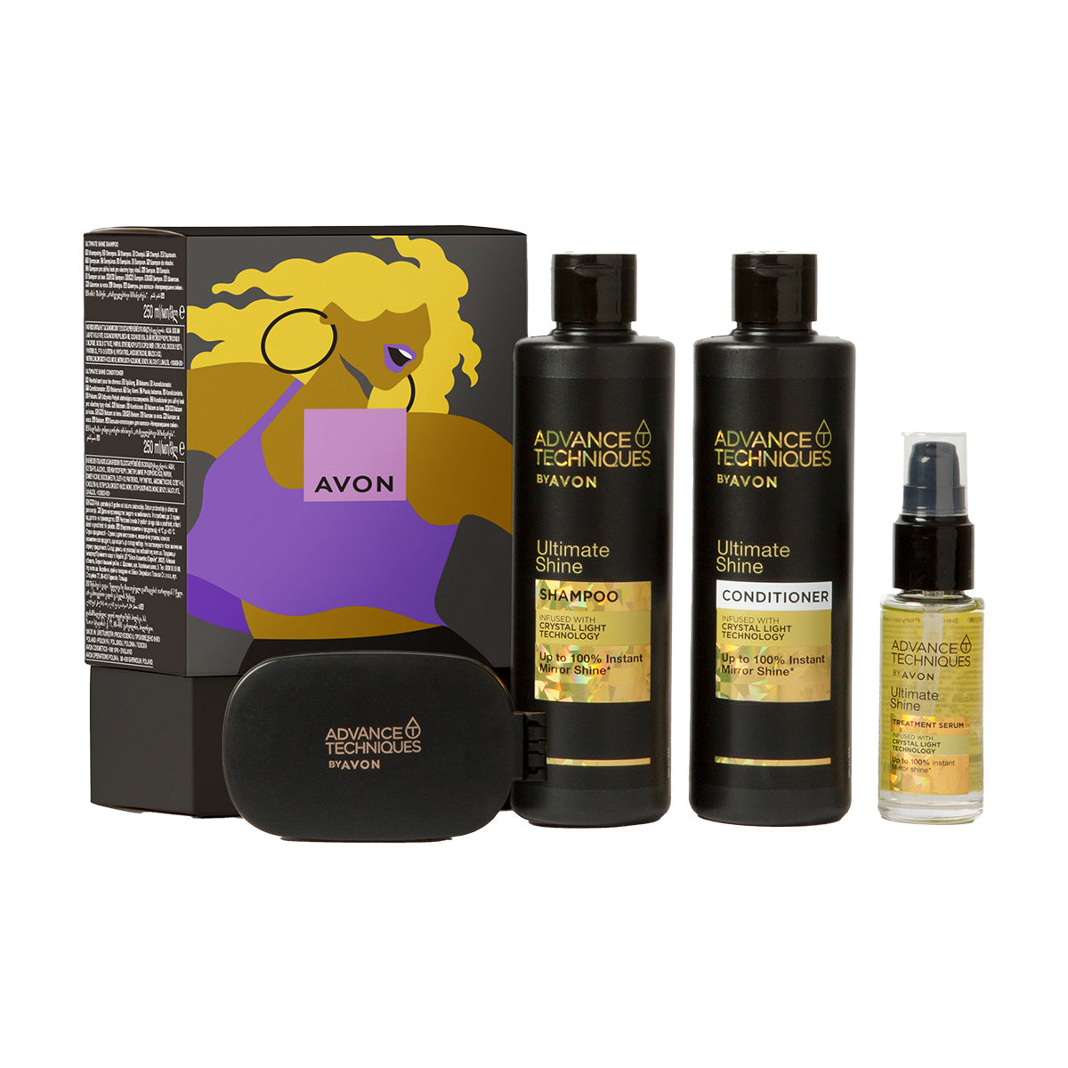 Coffret Cadeau Advance Techniques Shine Bright Soins Capillaires