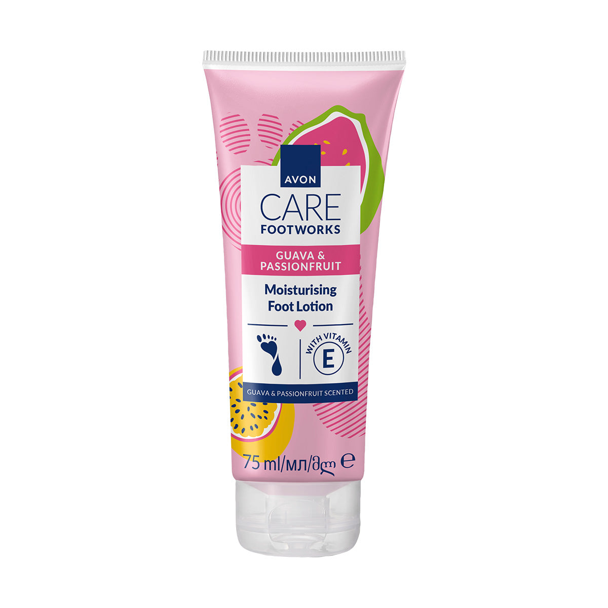 Lotion hydratante goyave et fruit de la passion Avon Foot Works