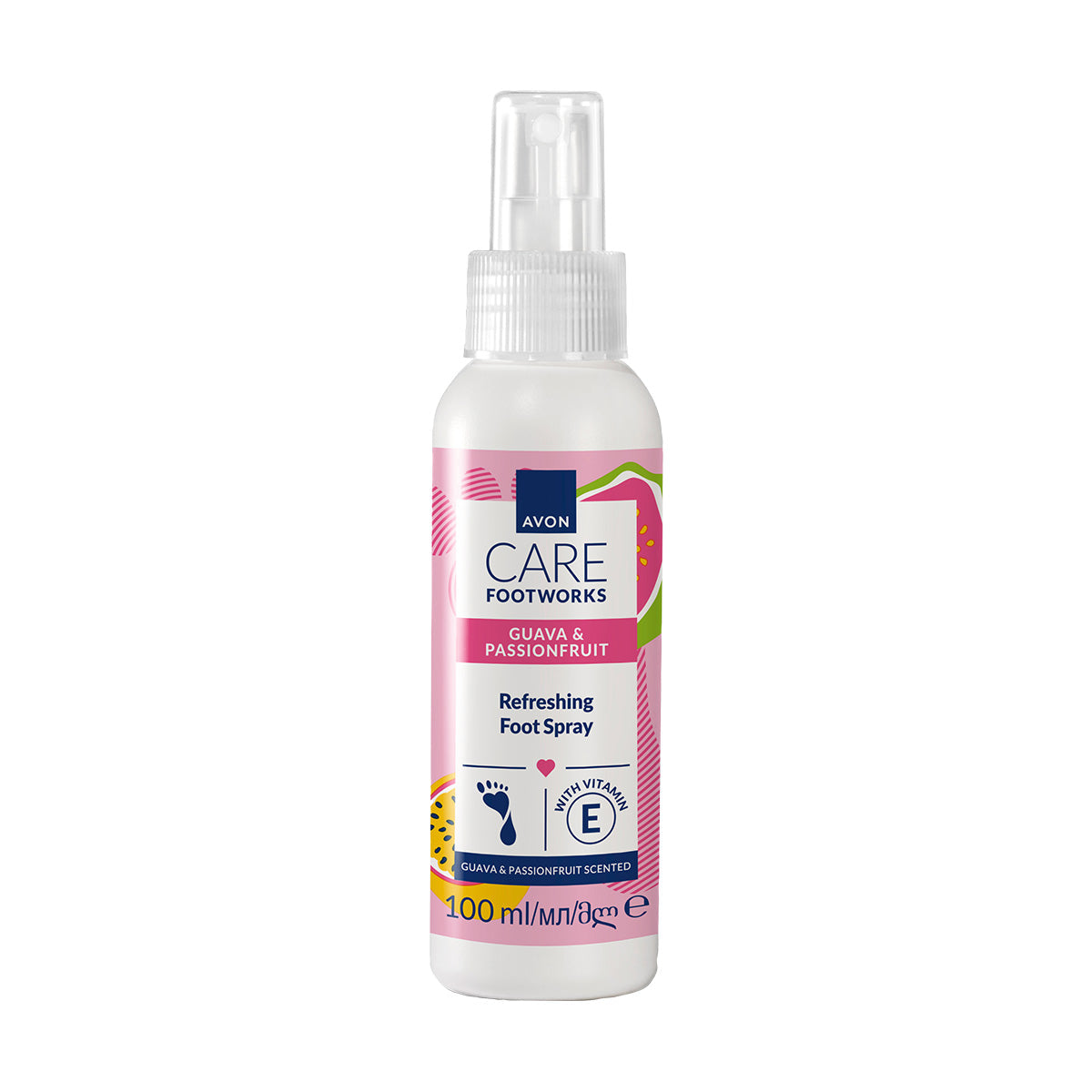 Spray rafraîchissant goyave et fruit de la passion Avon Foot Works