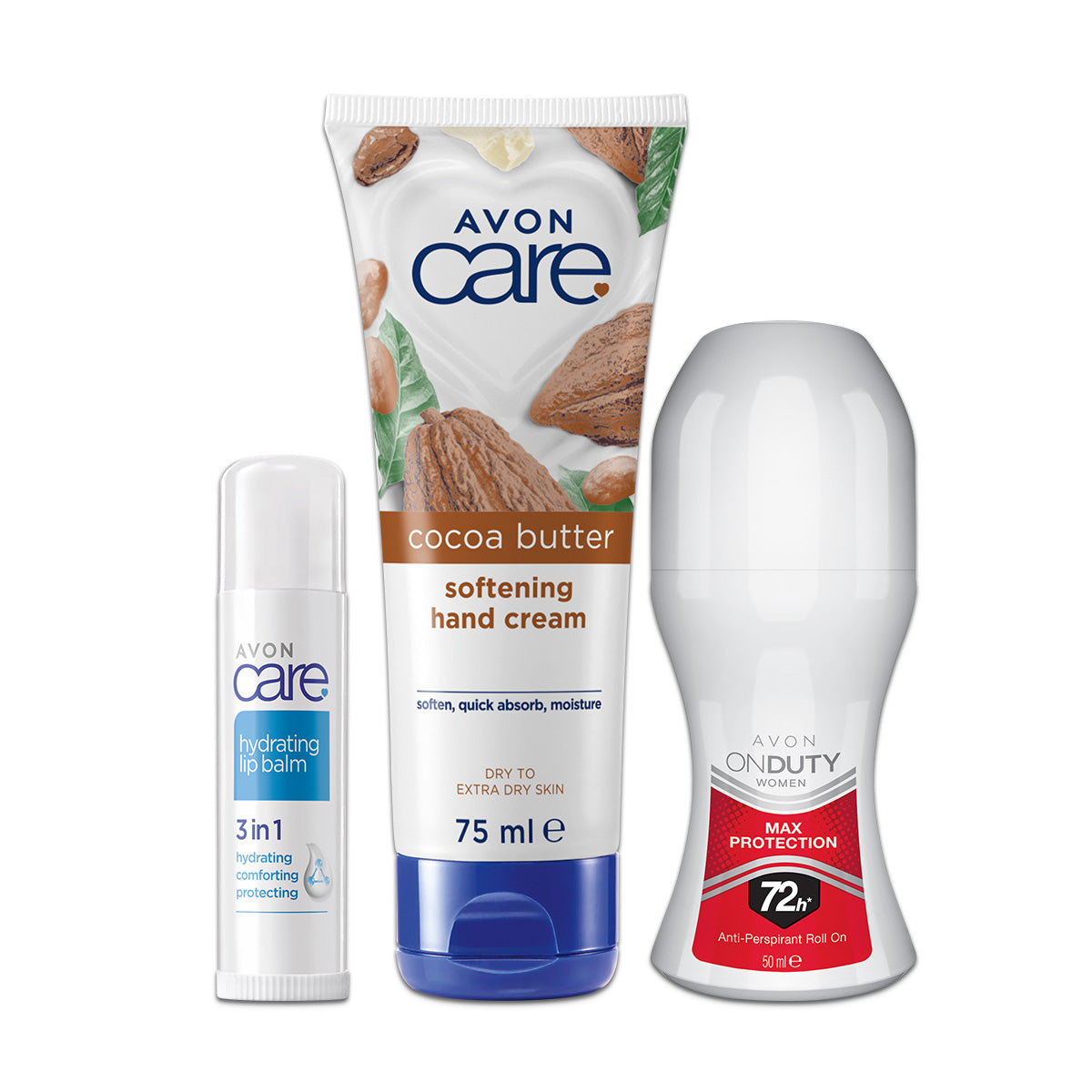 Lot Avon Care Balm + Hand Cream + On Duty Rod