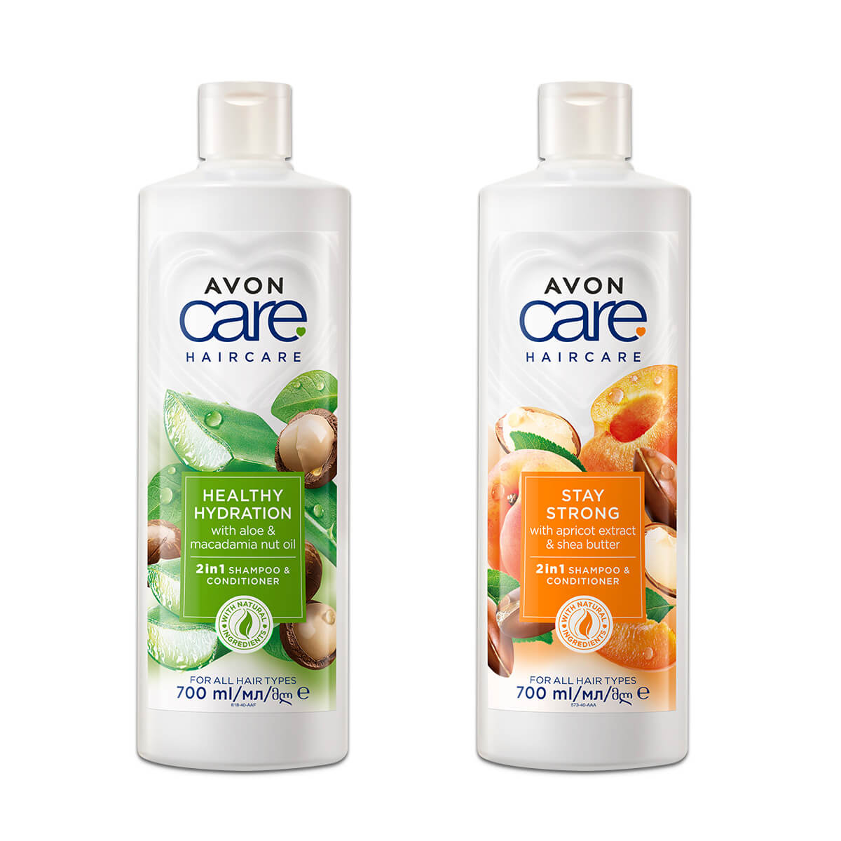 Lot Avon Care Haircare 2in1 Shampoo Duo 1