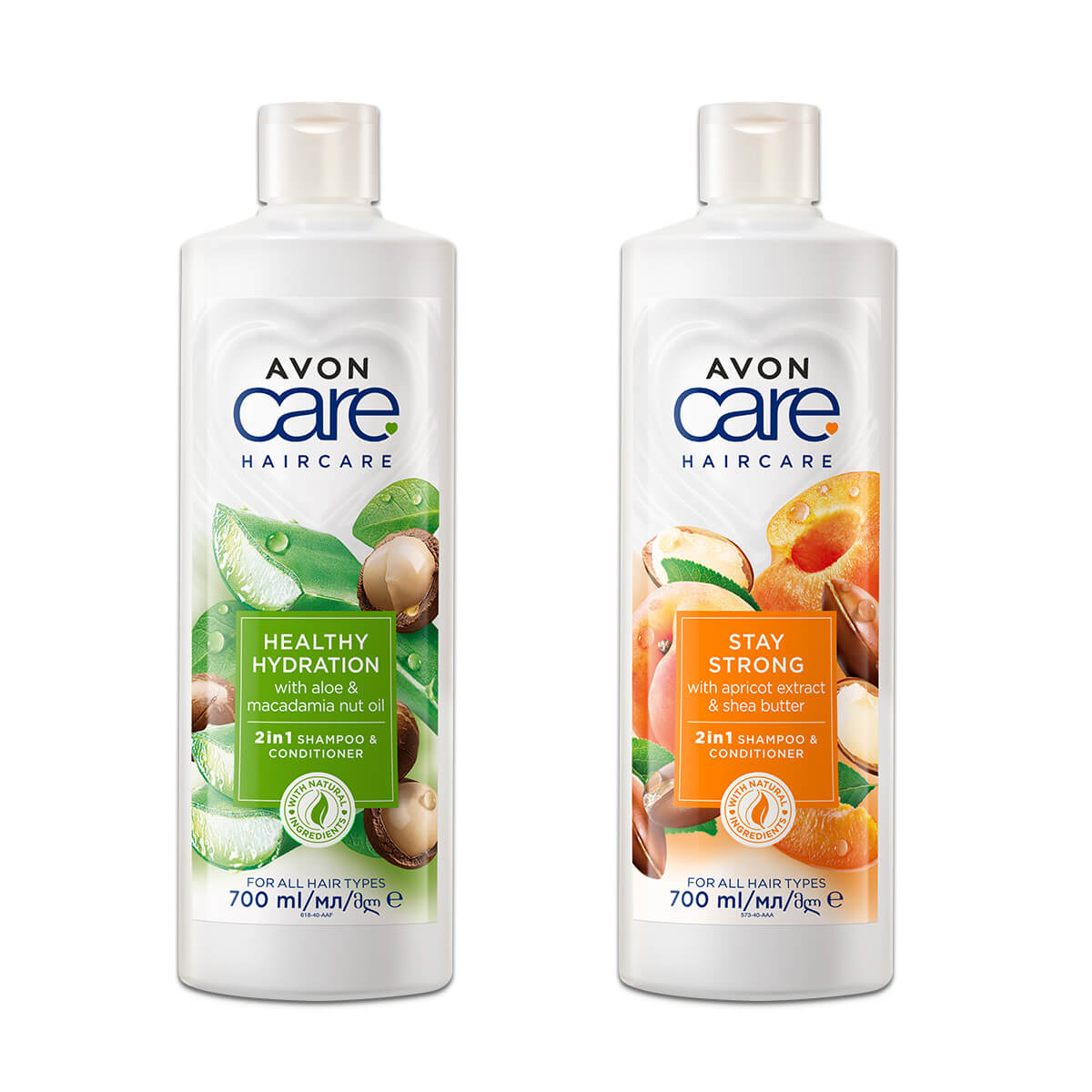 Lot Avon Care Haircare 2in1 Shampoo Duo 4