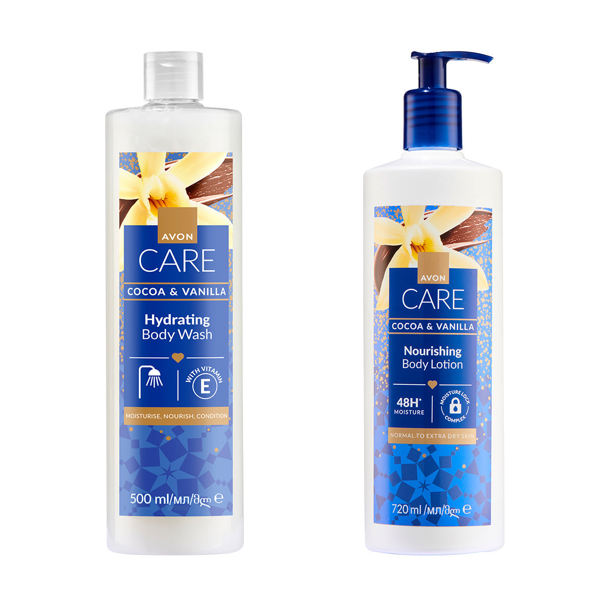 Lot Cocoa Vanille gel douche & lait