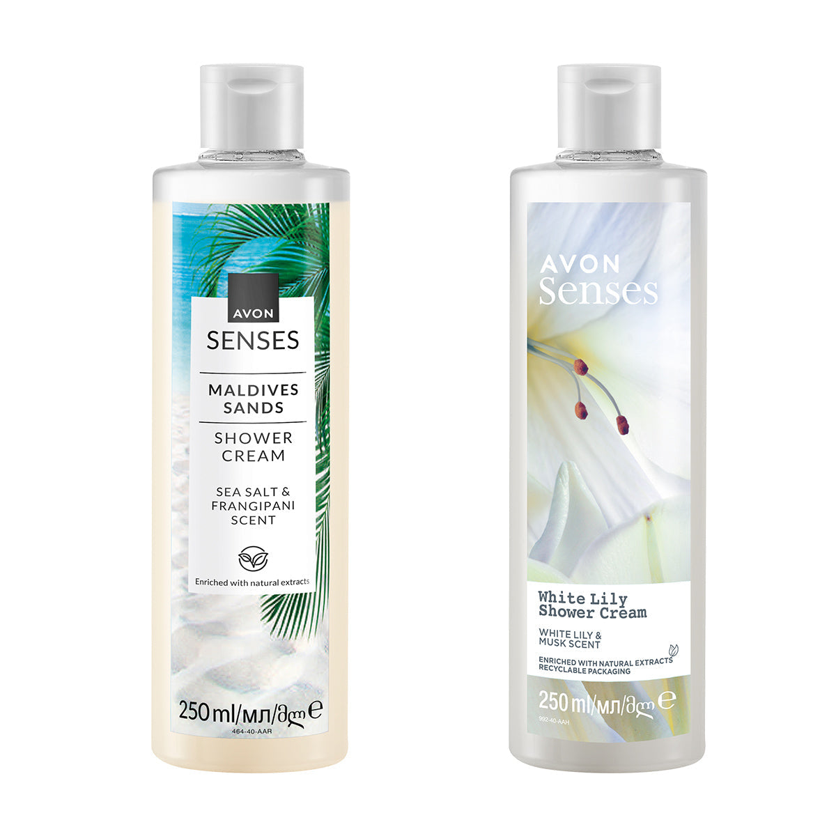 Lot de 2 gels senses 250ml 1
