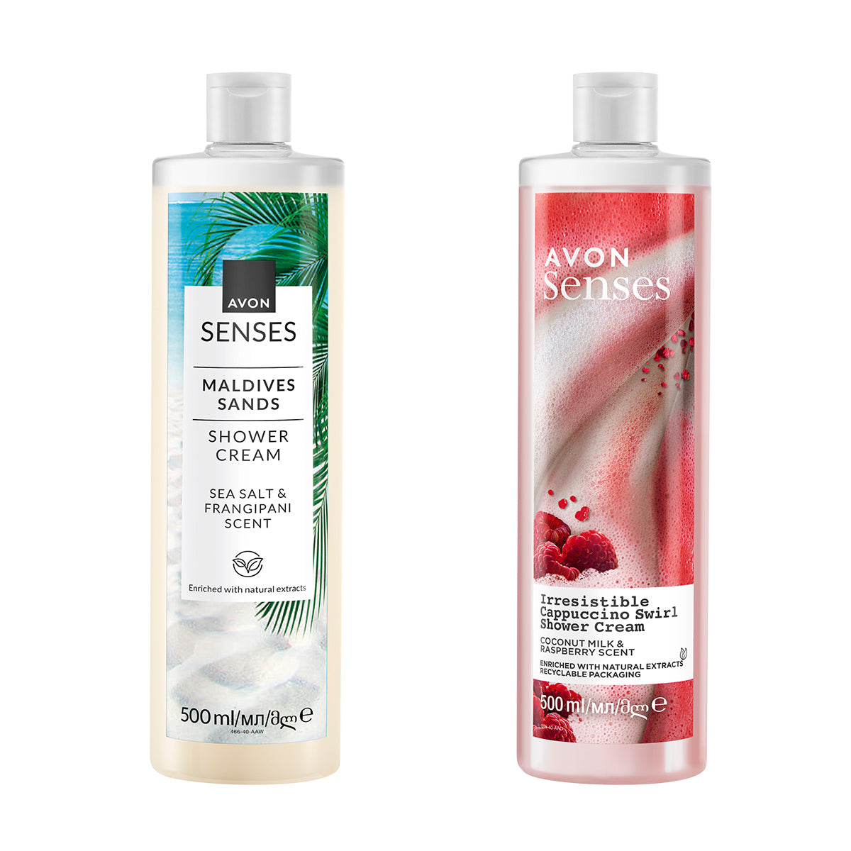 Lot de 2 gels senses 500ml 3