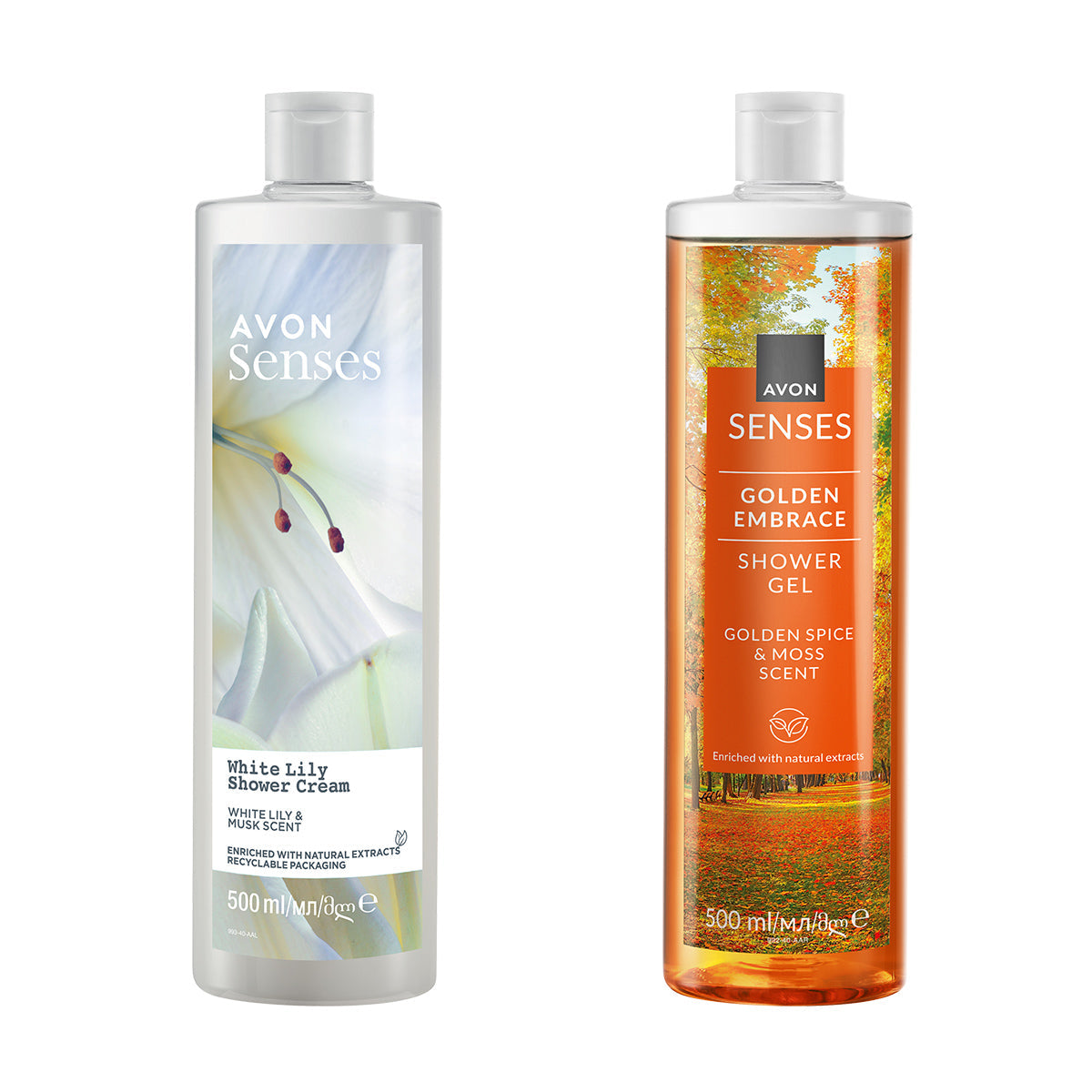 Lot de 2 gels senses 500ml 4
