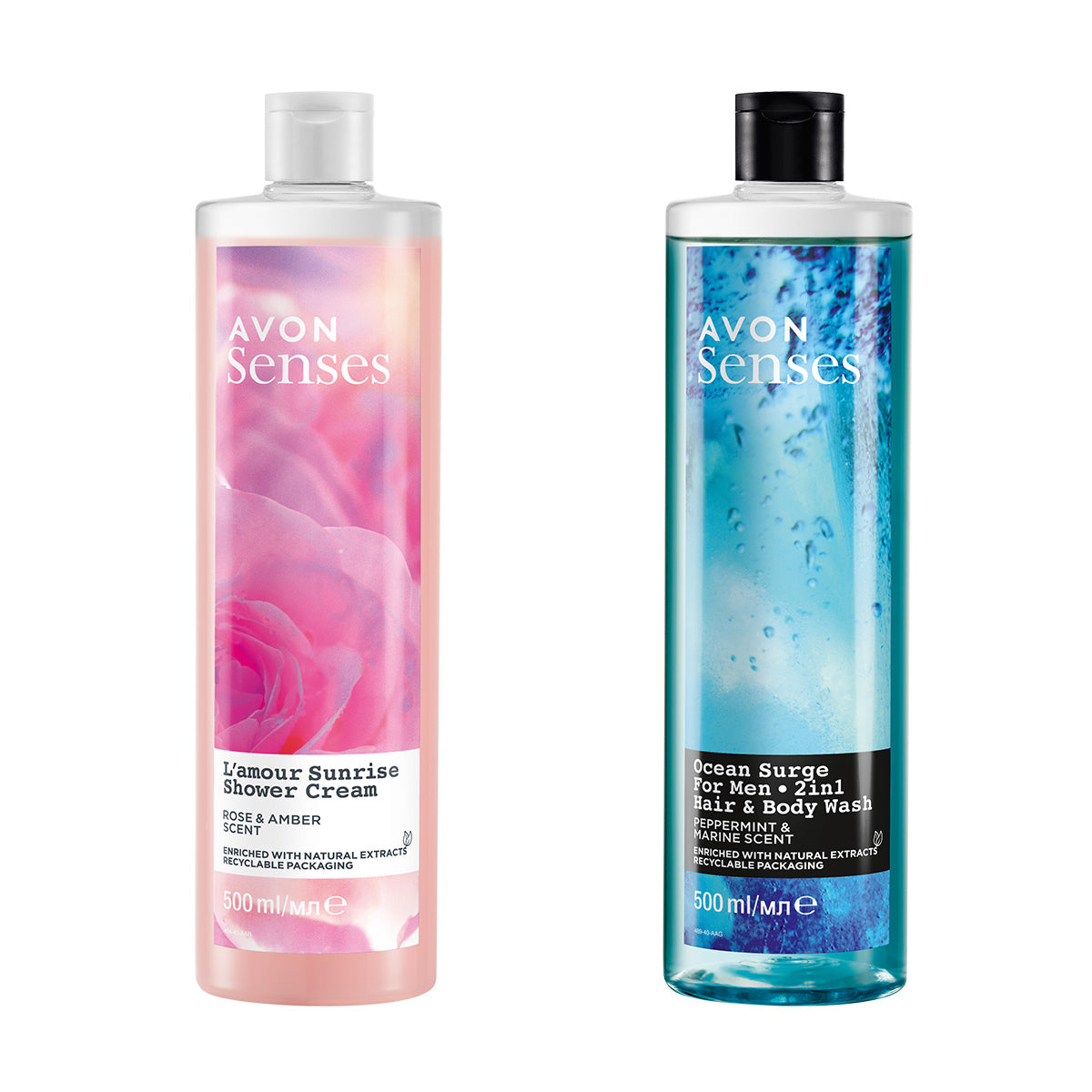 Lot de 2 gels senses 500ml 5
