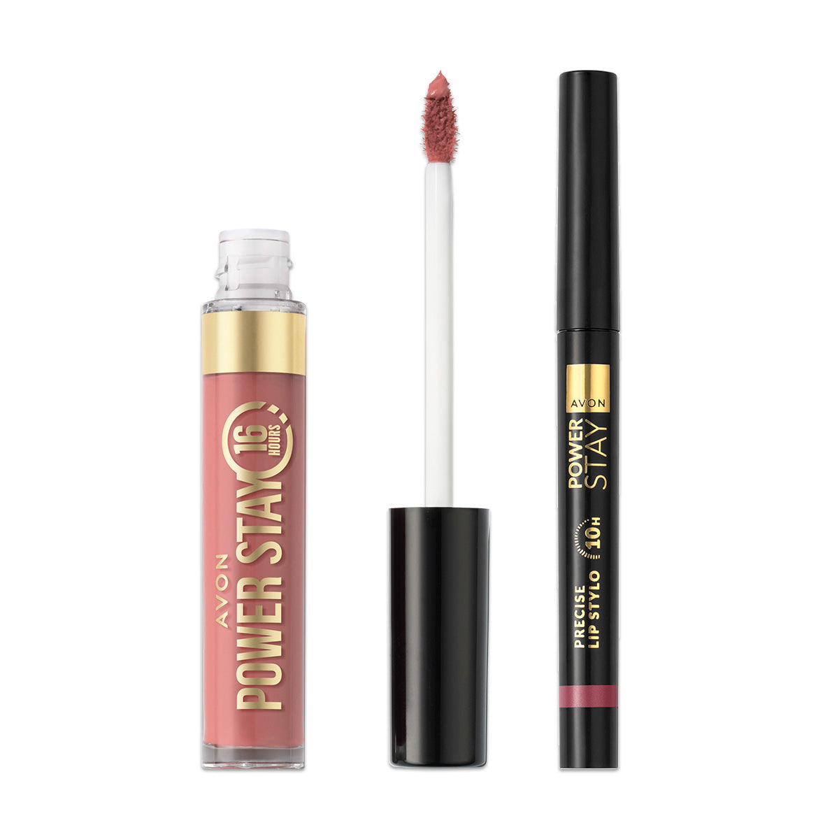 Lot Power Stay Liquid Lip Color + Lip Stylo Crayon 1