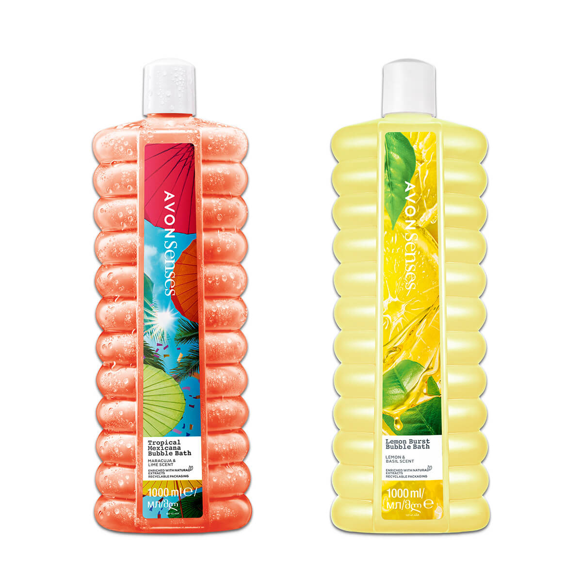 Lot Senses Bubble Bath 1000ml Duo 4